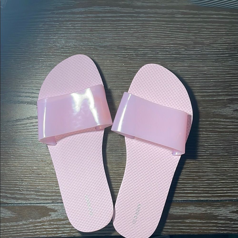 Stylish Pink Slide Sandals - Picture 2 of 5